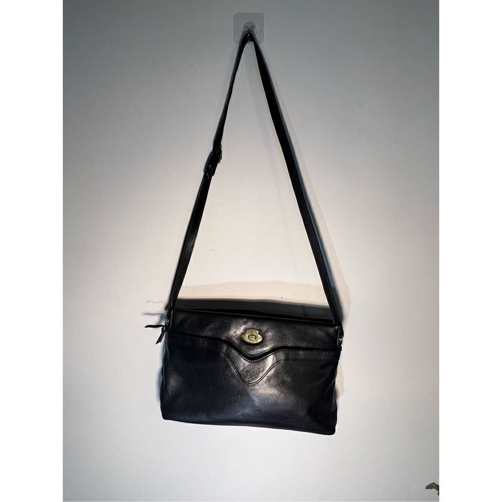 Etienne Aigner Black Leather Crossbody Bag